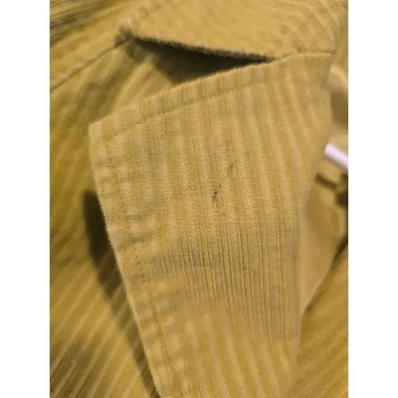 Women's J. JILL Green Button Corduroy Coat Size‎ XS Belted - Picture 7 of 7
